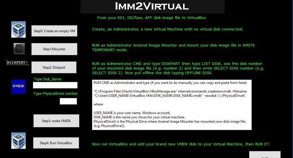 Make a forensic image bootable in Windows.